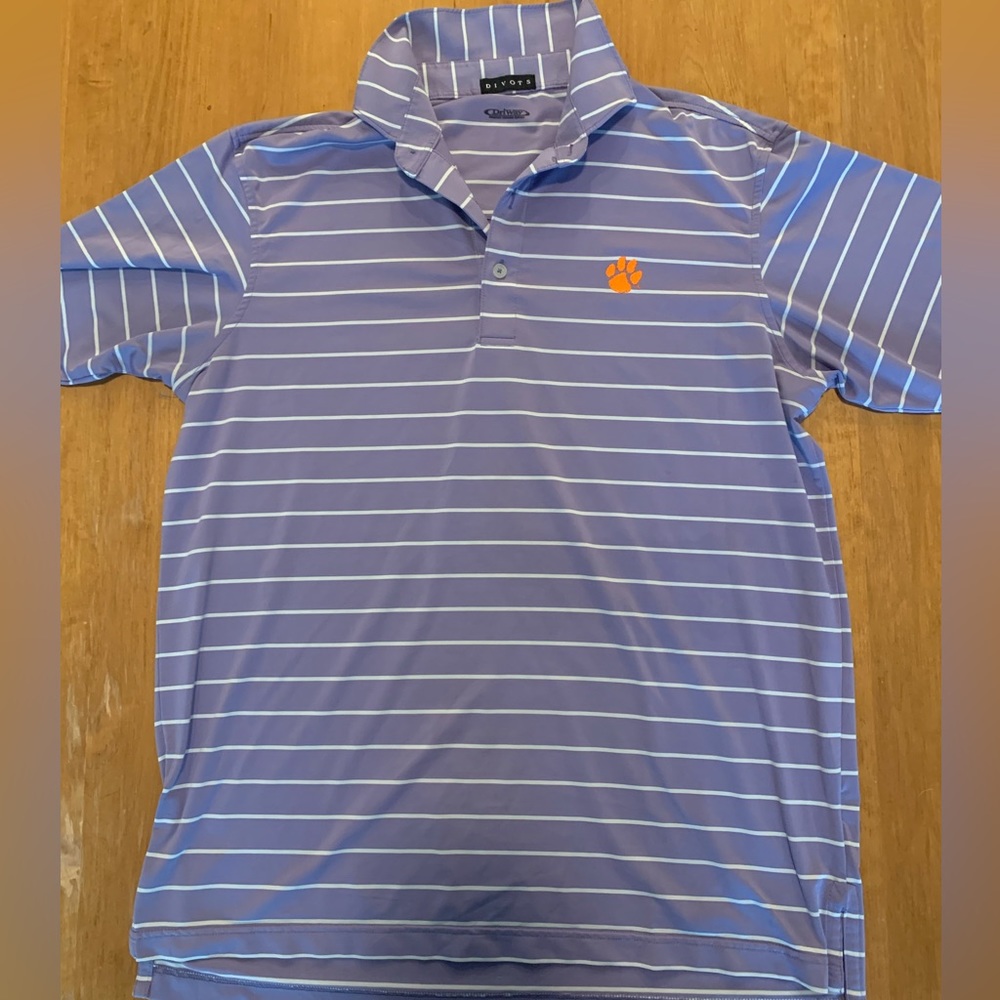 Clemson Divots Purple Polo